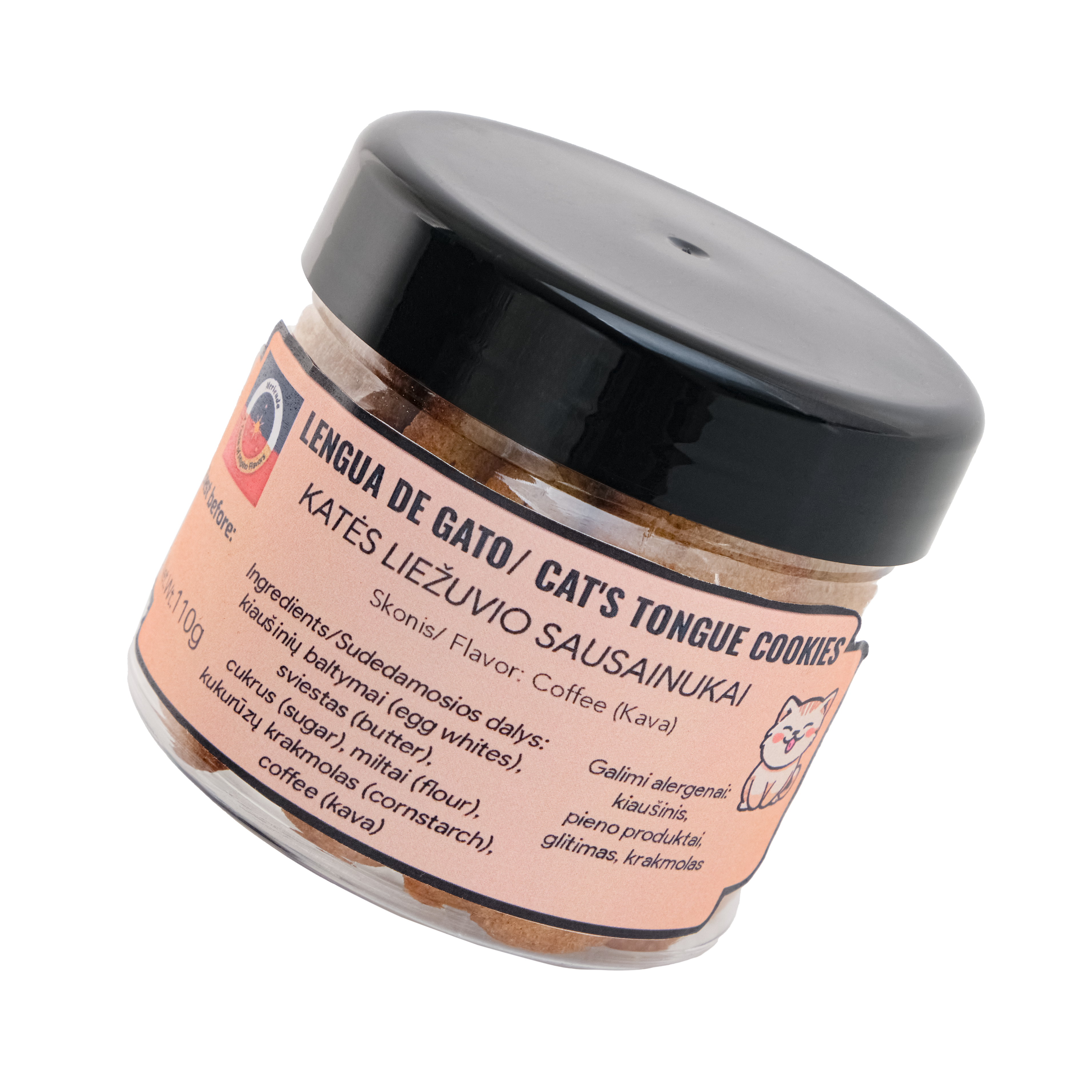 Coffee Lengua de Gato/Cat’s Tongue Cookies/katės liežuvio sausainukai - Image 3