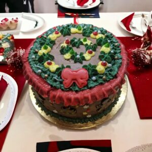 Chocolate Cake with fresh fruits filling