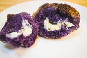 Ube Cheese Bread with Cheese Filling