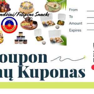 Merienda Gift Coupon/Dovanų Kuponas 50 euros
