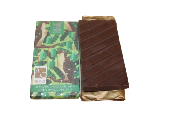 Theo & Philo Artisan Chocolates - 65% Dark Chocolate with Green Mango and Salt/ 65% juodas šokoladas su žaliuoju mango ir druska - Image 2