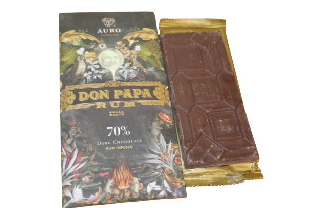 Auro Don Papa Rum 70% Dark Chocolate Rum Infused/ 70% tamsus šokoladas su romo įdaru - Image 3