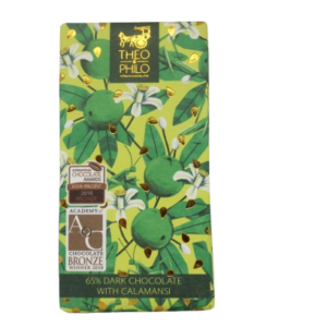 Theo & Philo Artisan Chocolates - 65% Dark Chocolate with Calamansi/ 65% juodas šokoladas su kalamandinu